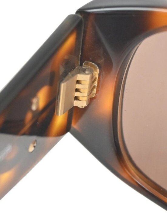 CHANEL CC Logo Sunglasses Eye Wear Plastic Brown GHW 01451 63RL897 main image 10